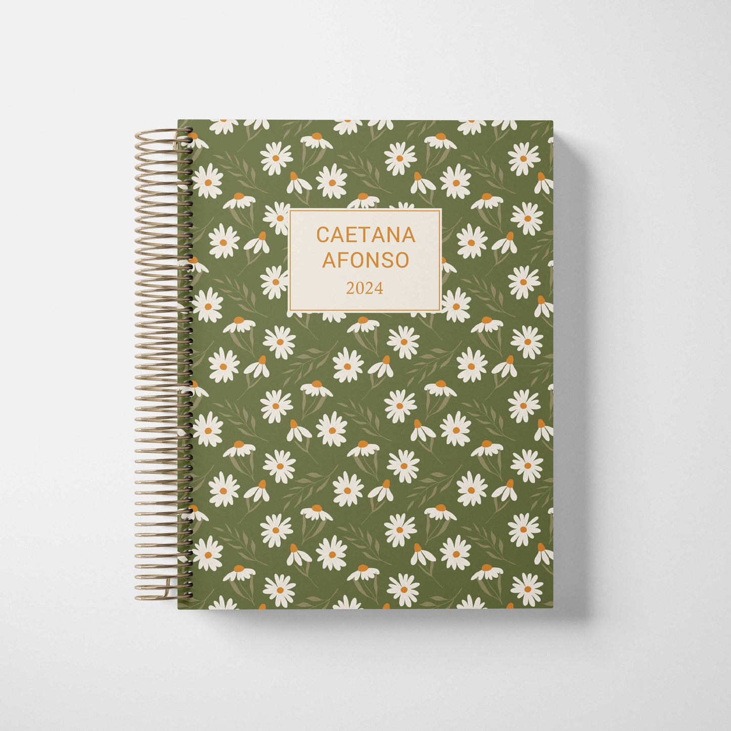 LIFE PLANNER 2024 * GREEN DAISY * 12 MONTH AGENDA