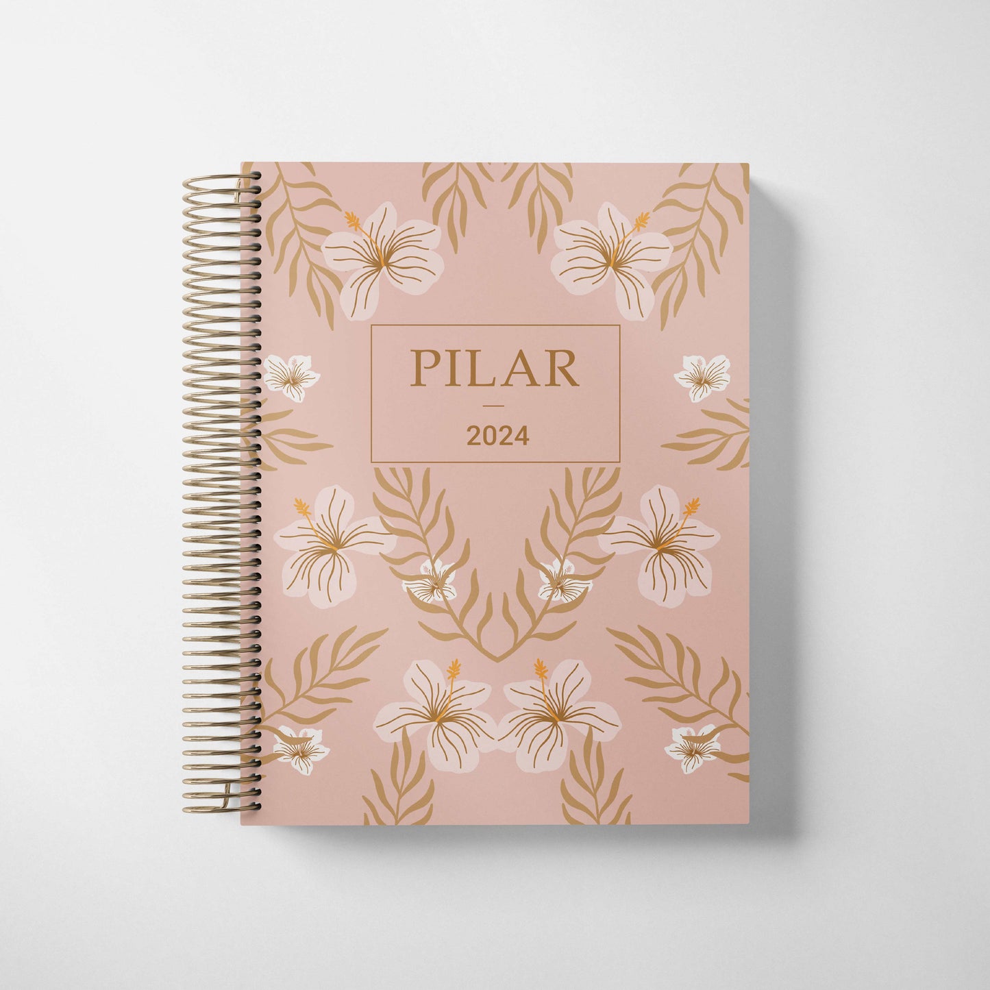 LIFE PLANNER 2024 * PASTEL HIBISCUS * 12 MONTH AGENDA