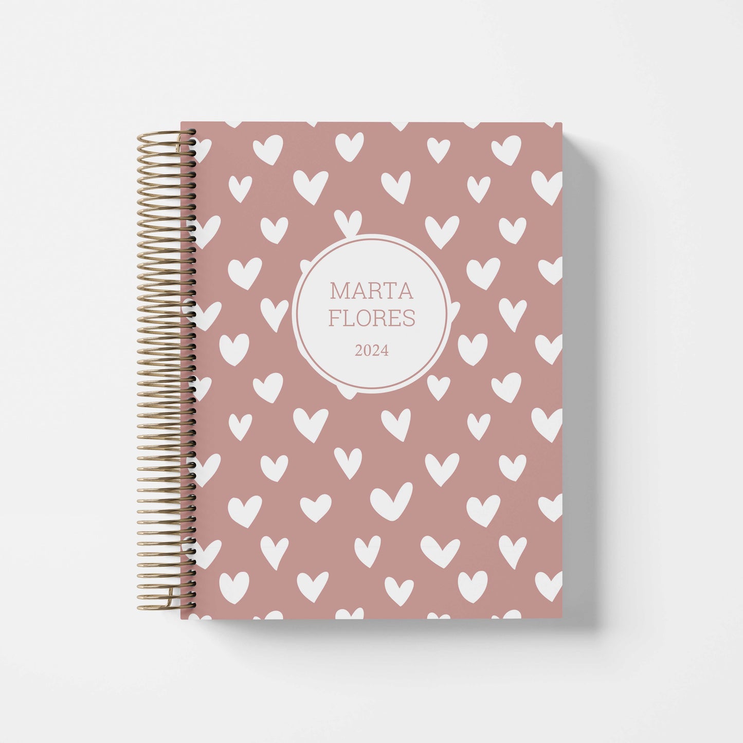 LIFE PLANNER 2024 * HEARTS ROSE TAN * 12 MONTH AGENDA