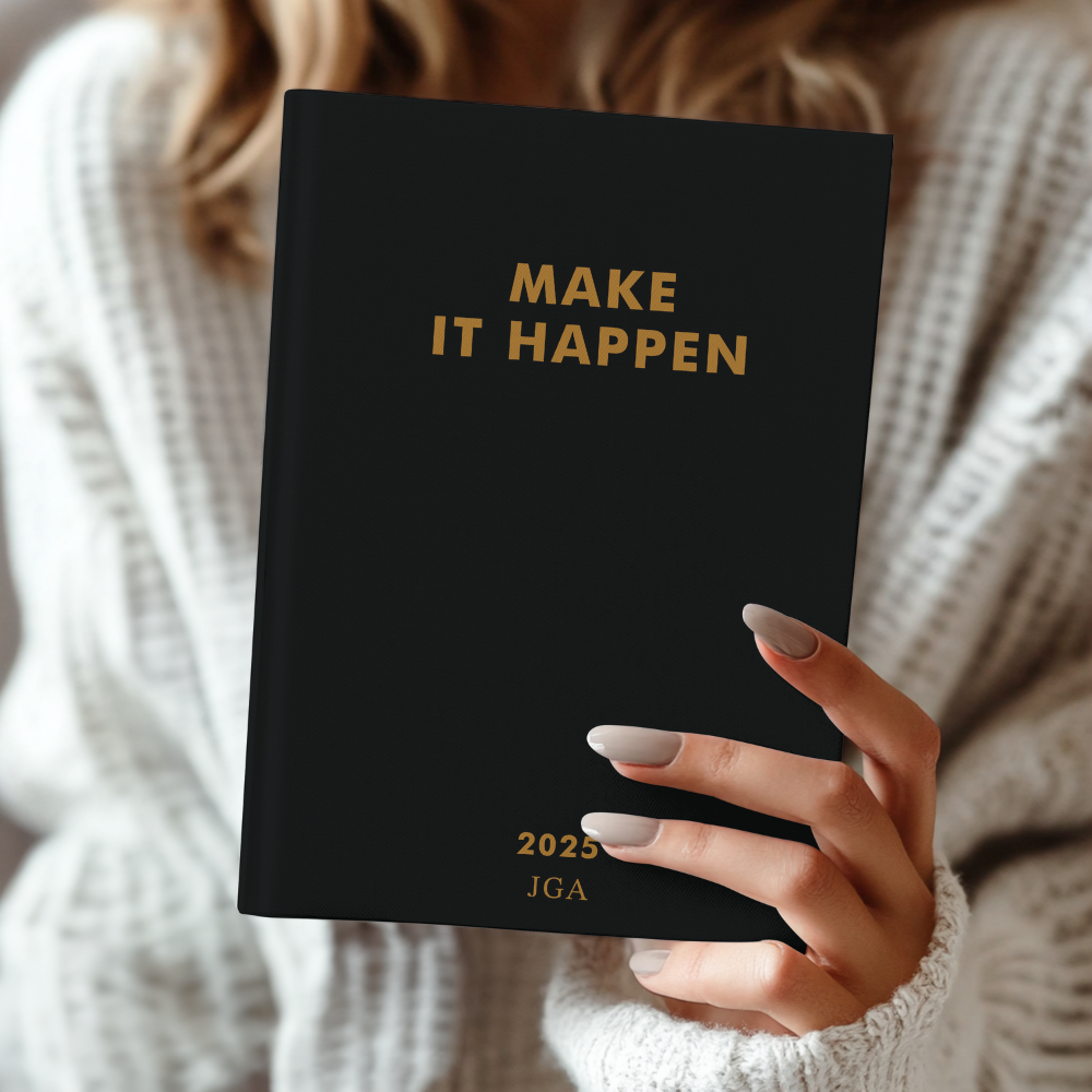The LIFE PLANNER 2025 • MAKE IT HAPPEN • BLACK