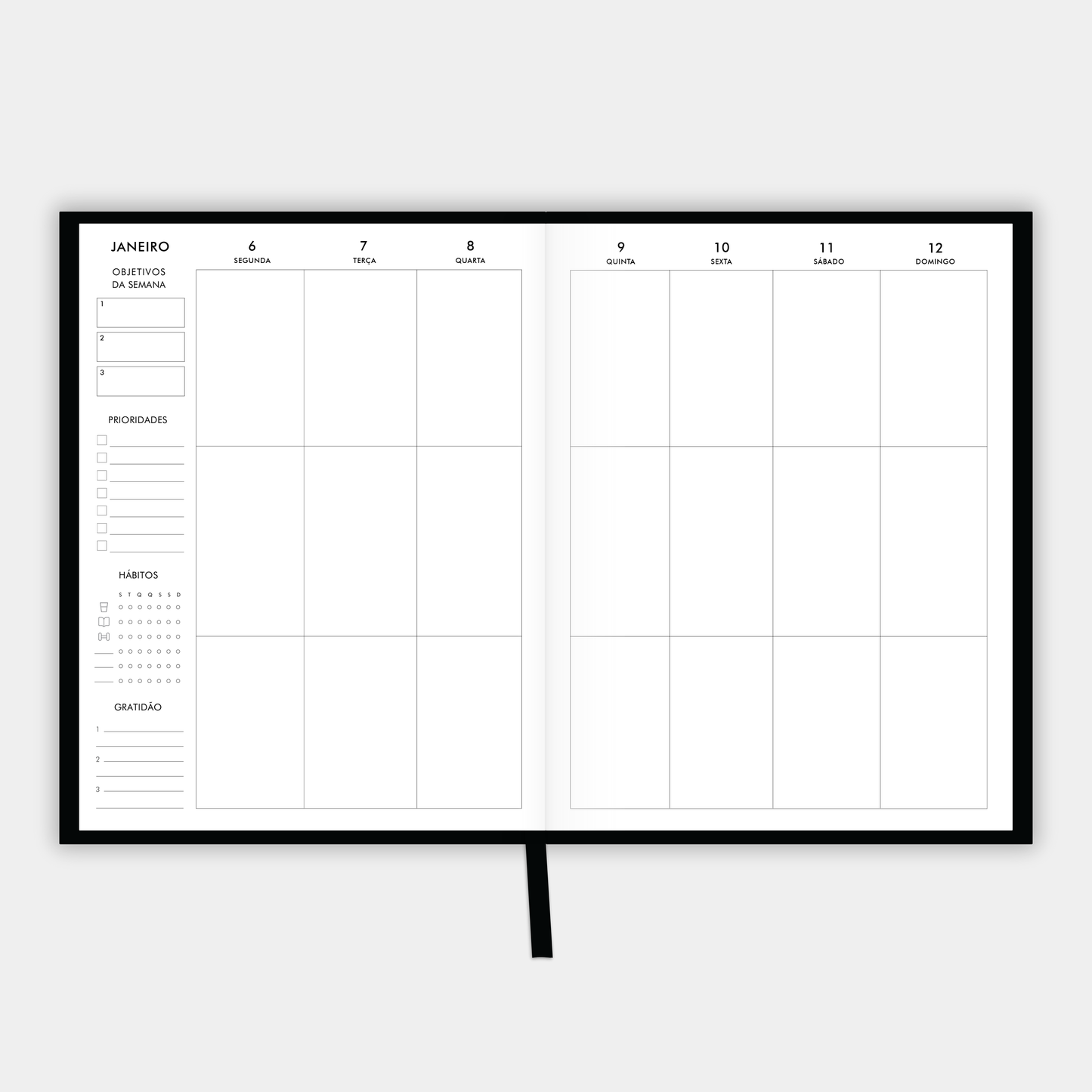 The LIFE PLANNER 2025 • EMPIRE • BLACK