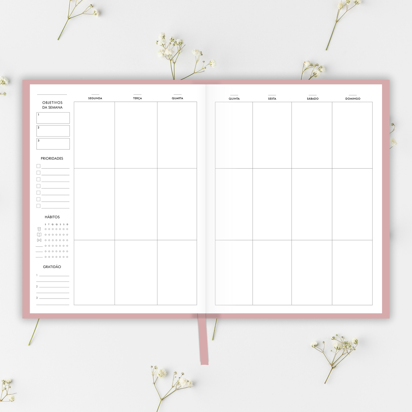 LIFE PLANNER UNDATED • ROSE QUARTZ