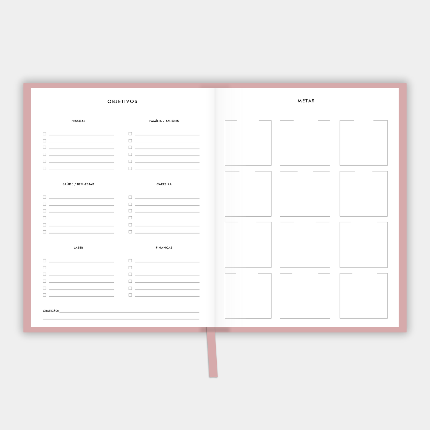LIFE PLANNER UNDATED • ROSE QUARTZ