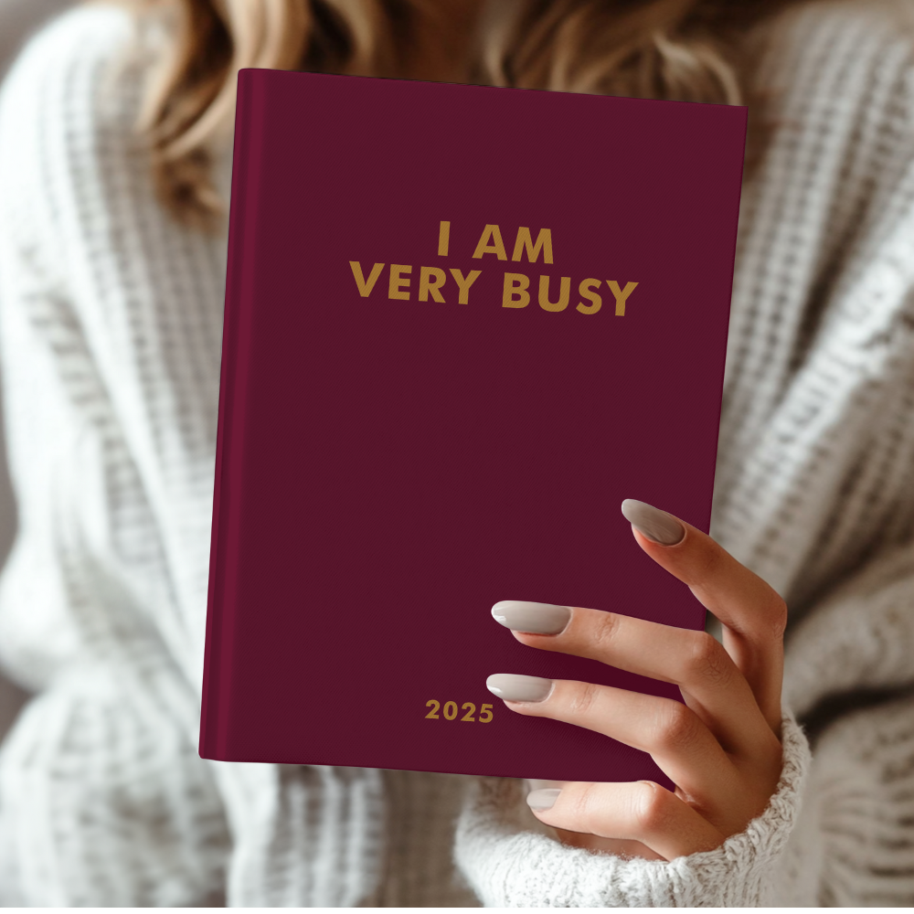 LIFE PLANNER 2025 • BUSY • BURGUNDY