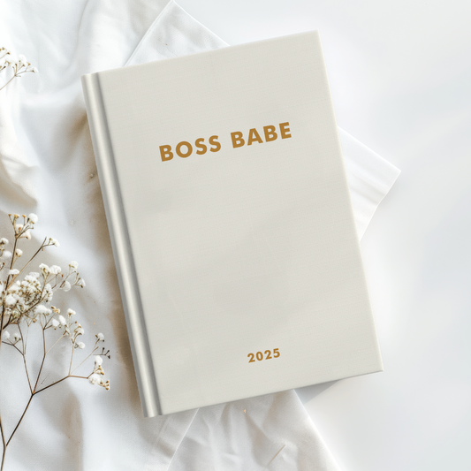 The LIFE PLANNER 2025 • BOSS BABE • CREAM