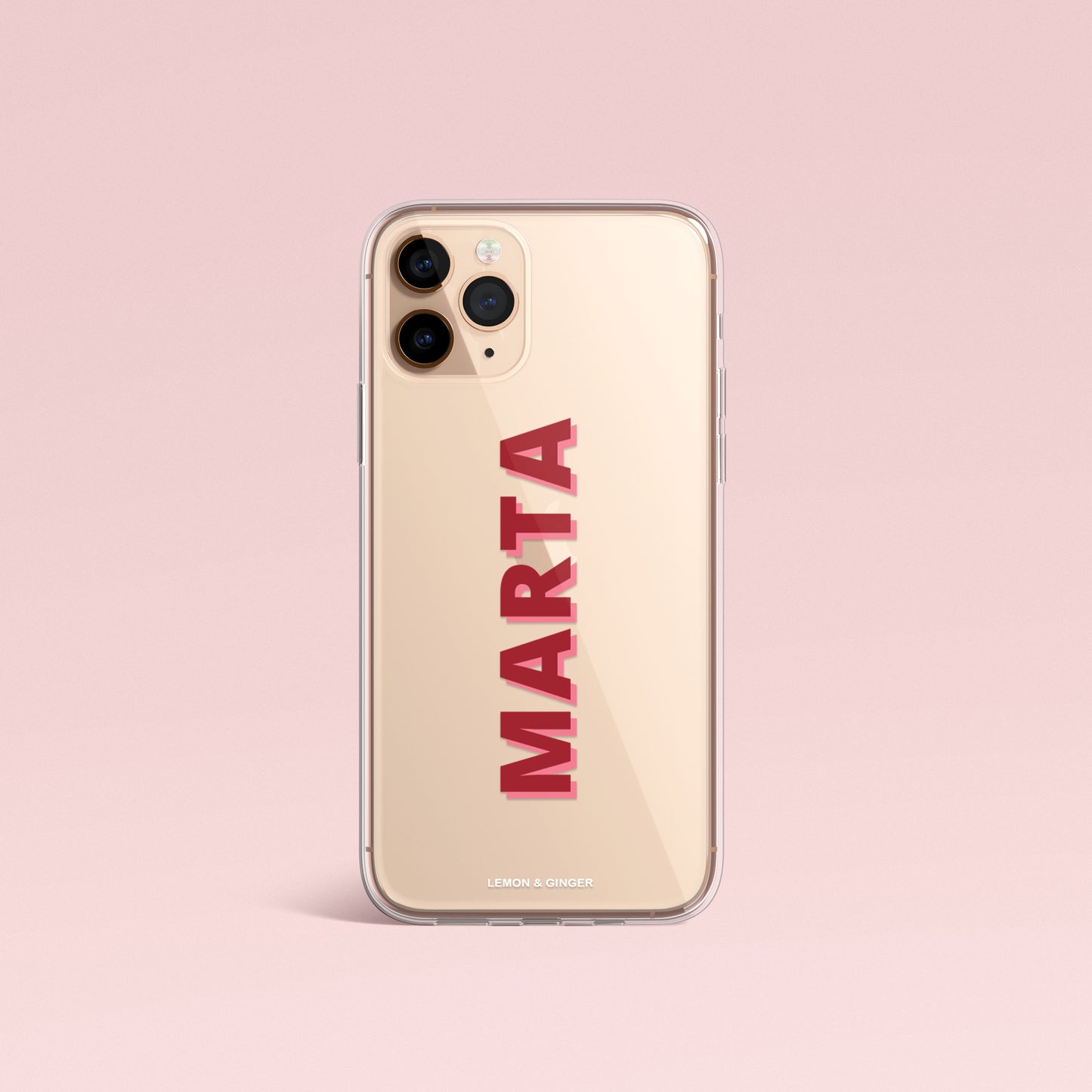 Custom iPhone case * NAME 1 CLEAR *