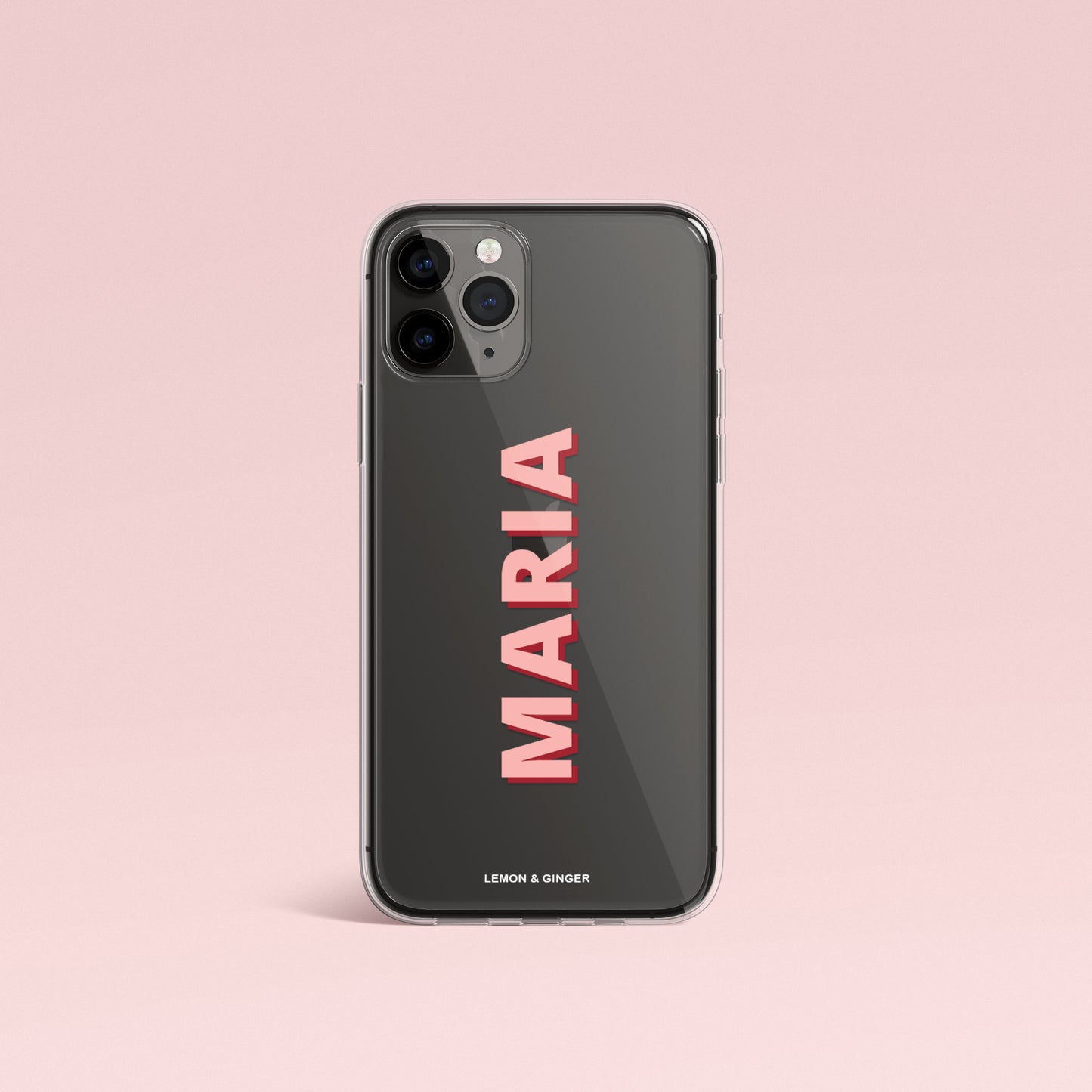 Custom iPhone case * NAME 1 CLEAR *