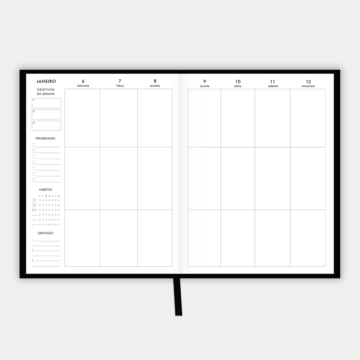 The LIFE PLANNER 2025 • BREATHE • BLACK