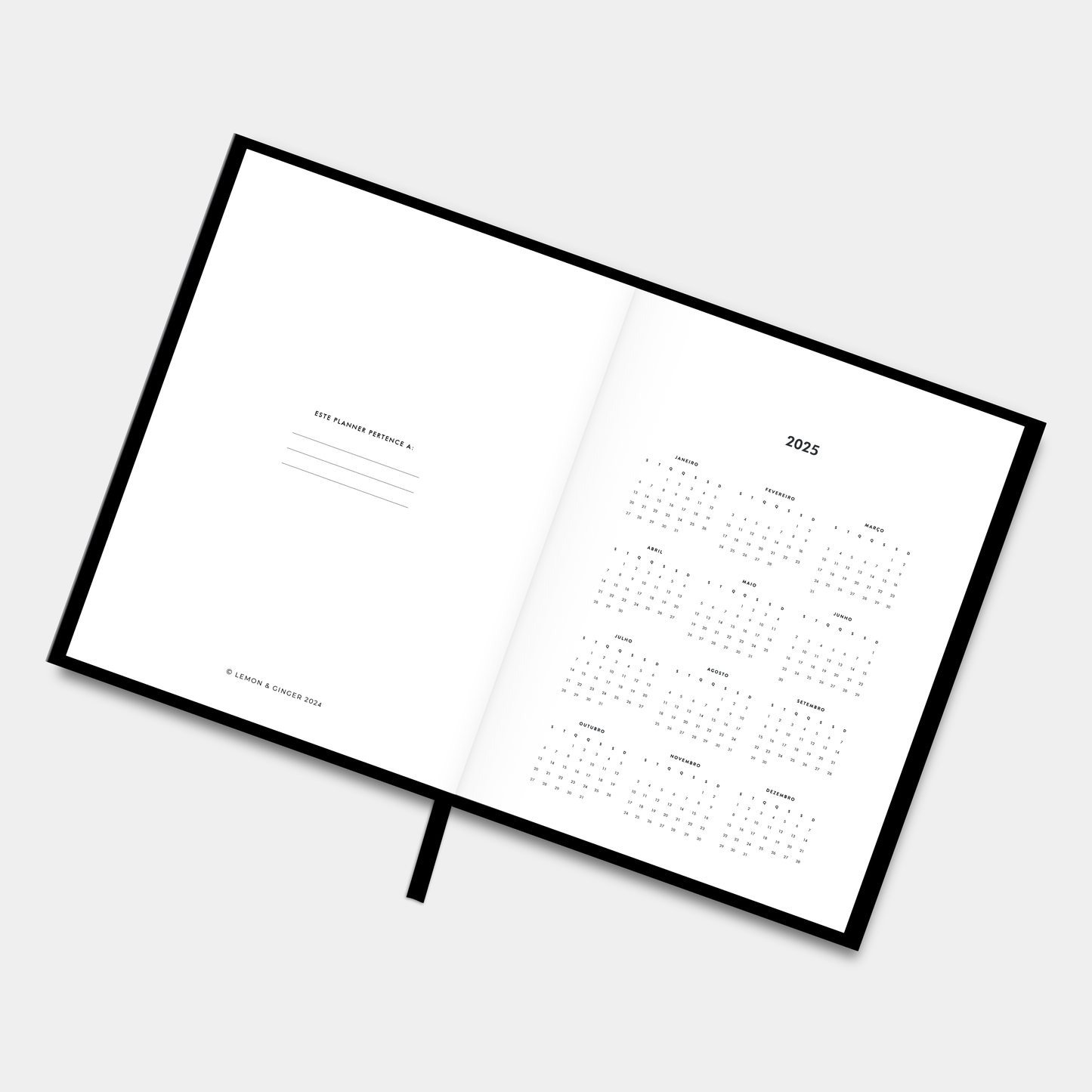The LIFE PLANNER 2025 • BREATHE • BLACK