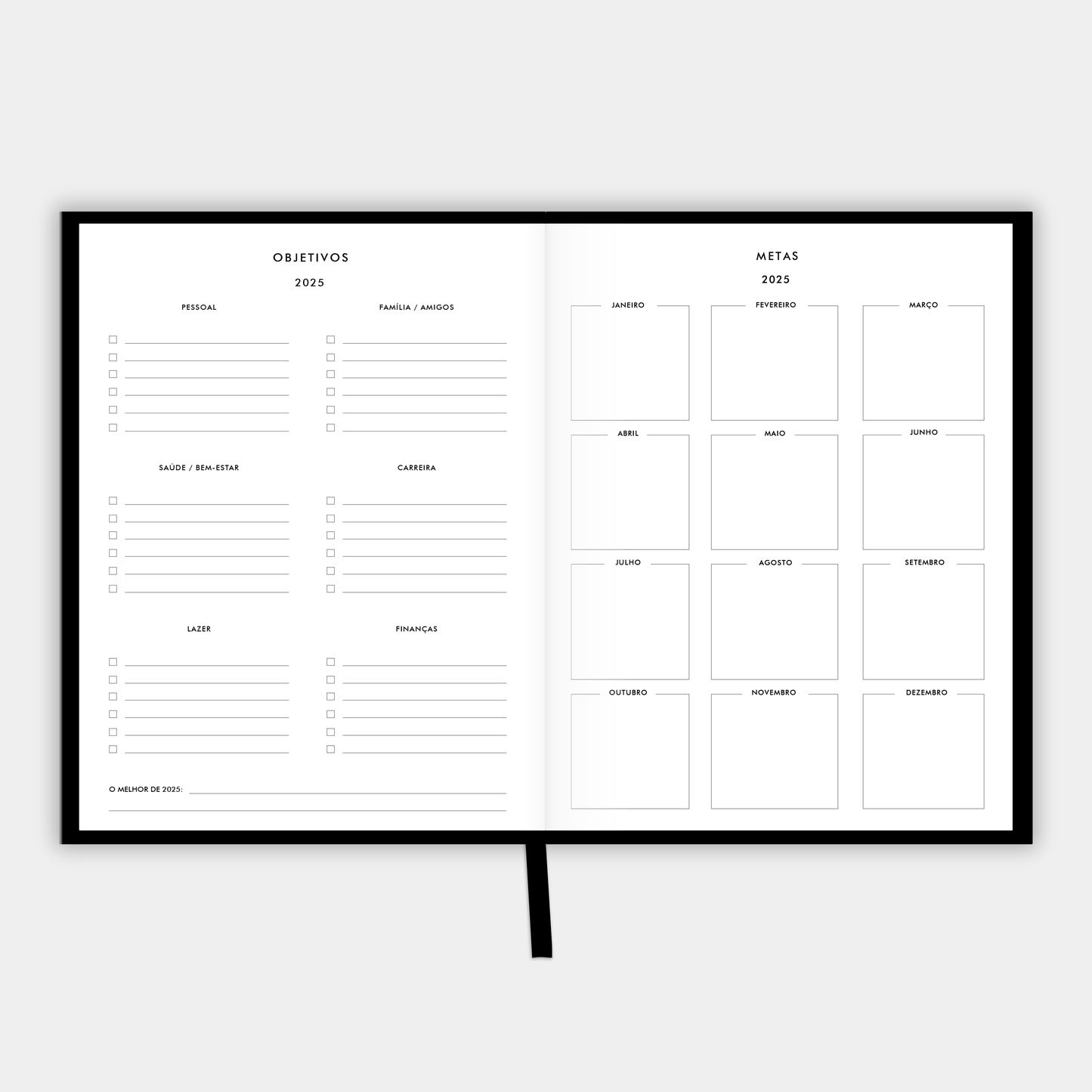 The LIFE PLANNER 2025 • BREATHE • BLACK