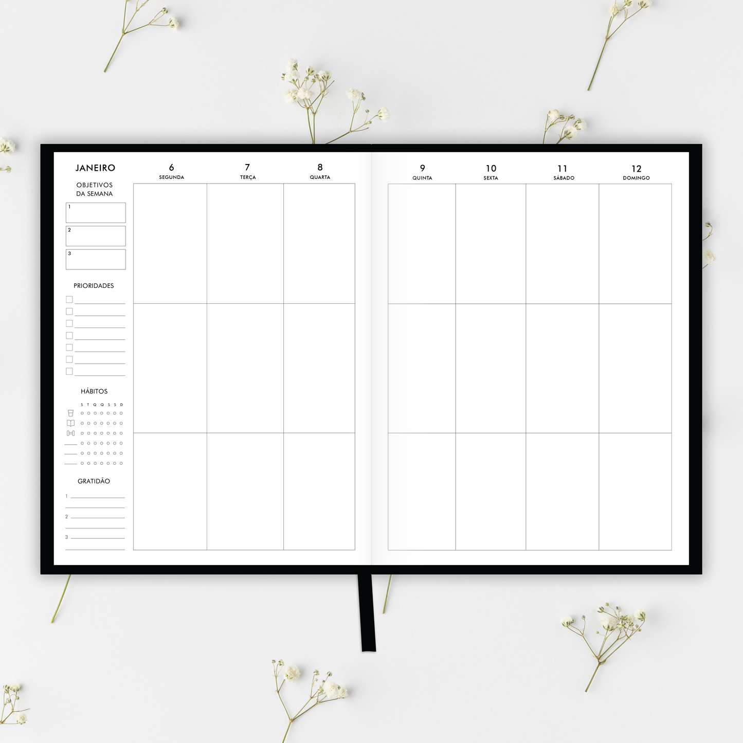 The LIFE PLANNER 2025 • BREATHE • BLACK