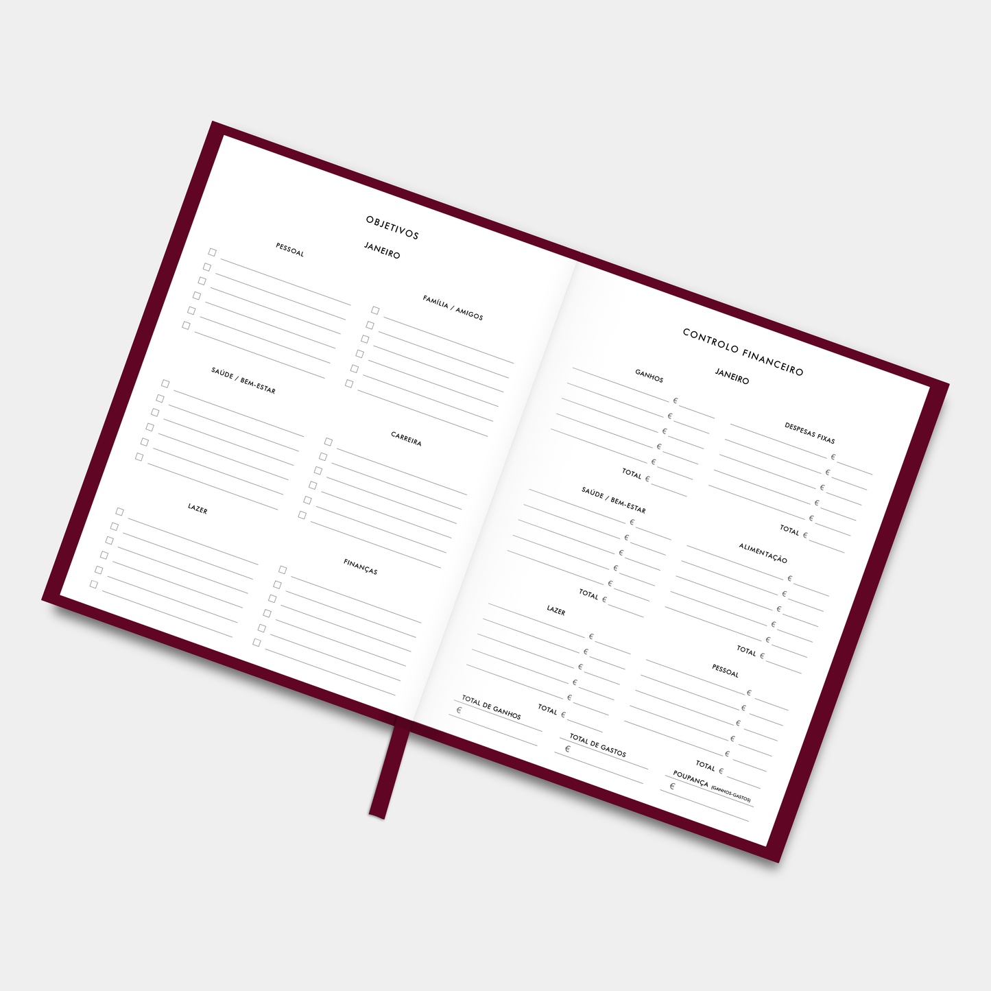 The LIFE PLANNER 2025 • EMPIRE • BURGUNDY