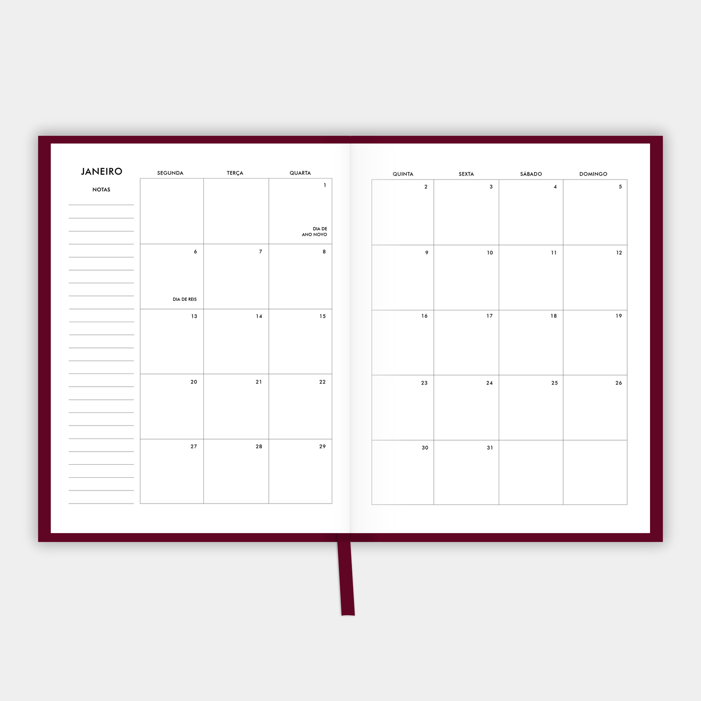 The LIFE PLANNER 2025 • EMPIRE • BURGUNDY