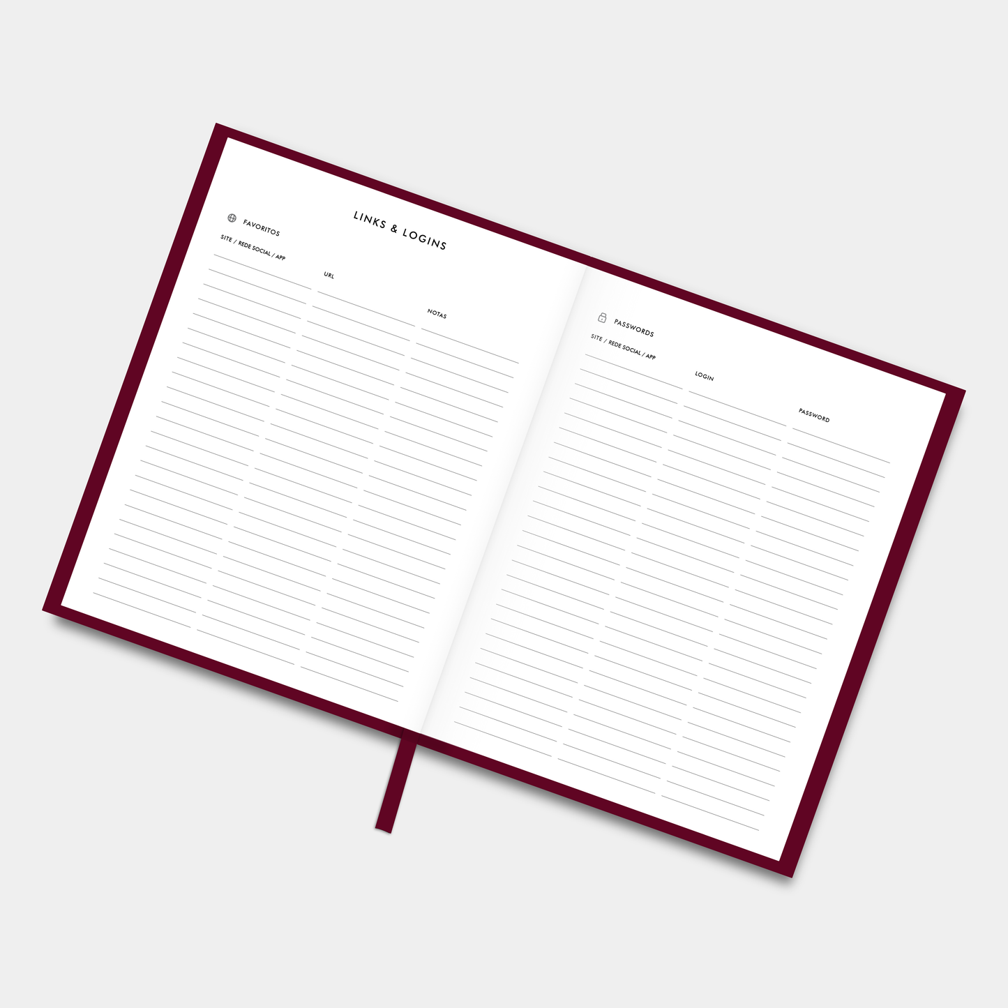 The LIFE PLANNER 2025 • EMPIRE • BURGUNDY