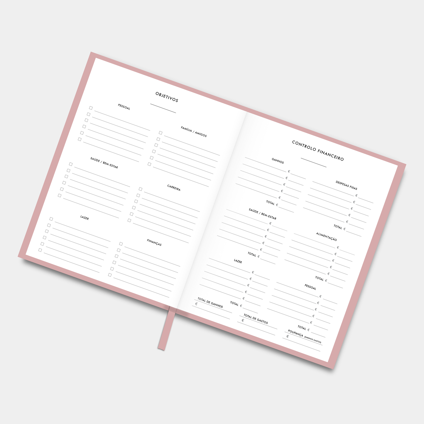 LIFE PLANNER UNDATED • ROSE QUARTZ