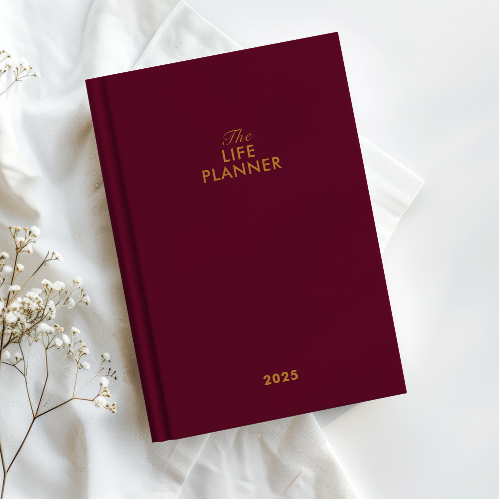 The LIFE PLANNER 2025 • BURGUNDY