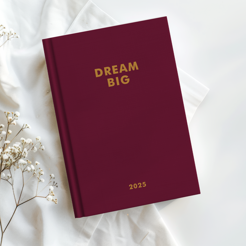 LIFE PLANNER 2025 • DREAM BIG • BURGUNDY
