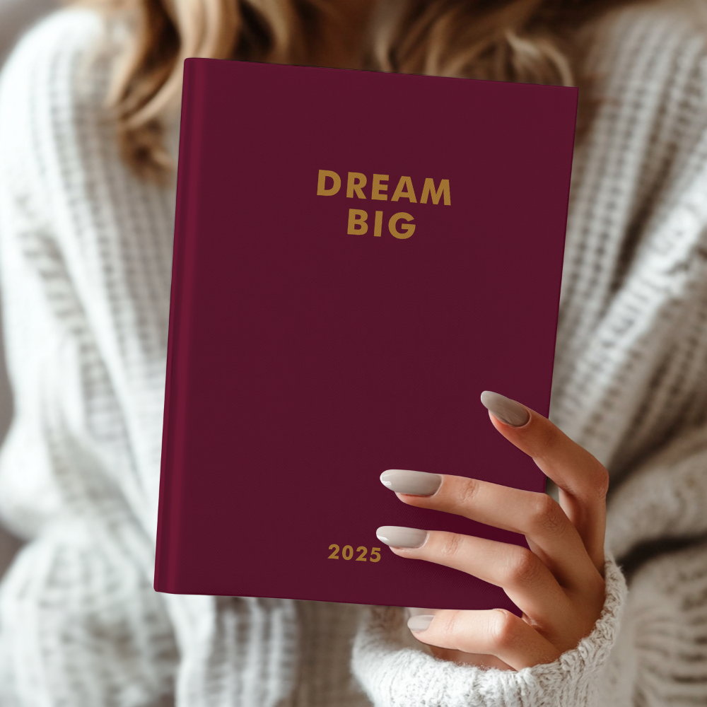 LIFE PLANNER 2025 • DREAM BIG • BURGUNDY