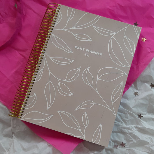 DAILY PLANNER * NUDE LEAFS * UNDATED AGENDA | PLANNER DIÁRIO PERPÉTUO