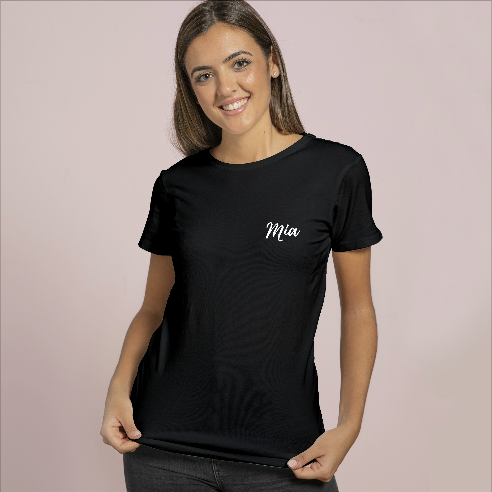 MONOGRAM * EMBROIDERED TEE  T-shirt bordada com monograma – Lemon & Ginger