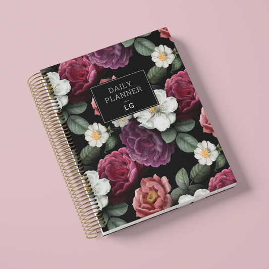 DAILY PLANNER * VINTAGE FLOWERS * UNDATED AGENDA | PLANNER DIÁRIO PERPÉTUO