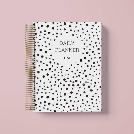 DAILY PLANNER * HANDMADE DOTS WHITE * UNDATED AGENDA | PLANNER DIÁRIO PERPÉTUO
