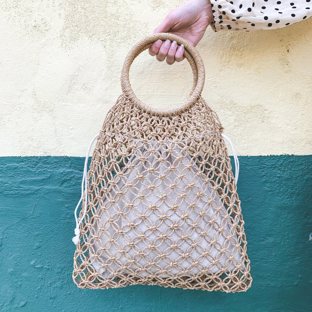 EMILY RAFIA TOTE BAG