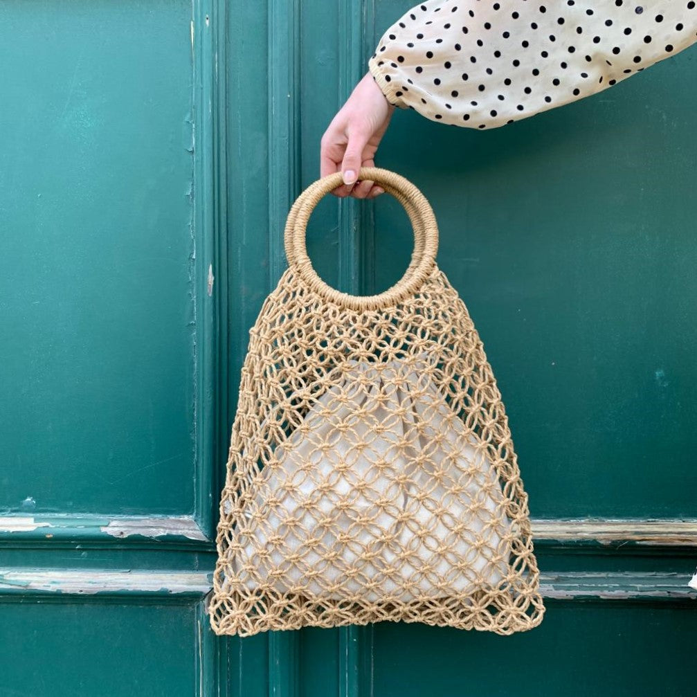 EMILY RAFIA TOTE BAG