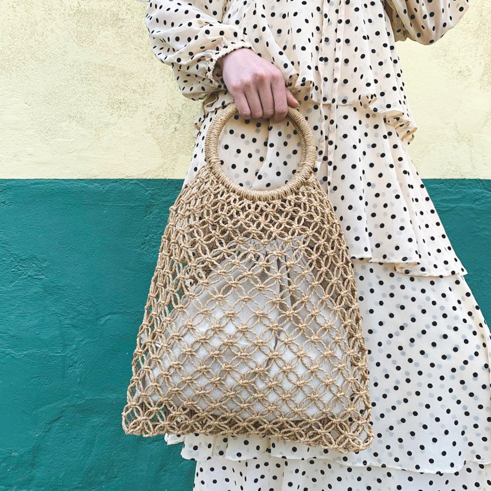 EMILY RAFIA TOTE BAG