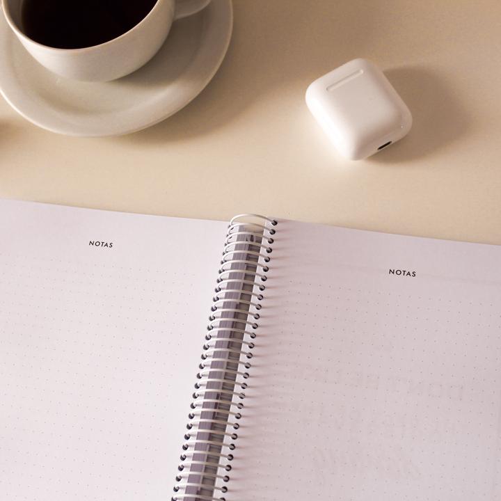 LIFE PLANNER 2023 * HANDMADE DOTS WHITE * 12 MONTH AGENDA