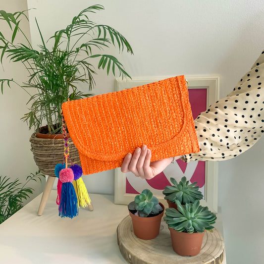 POPPY CLUTCH | ORANGE