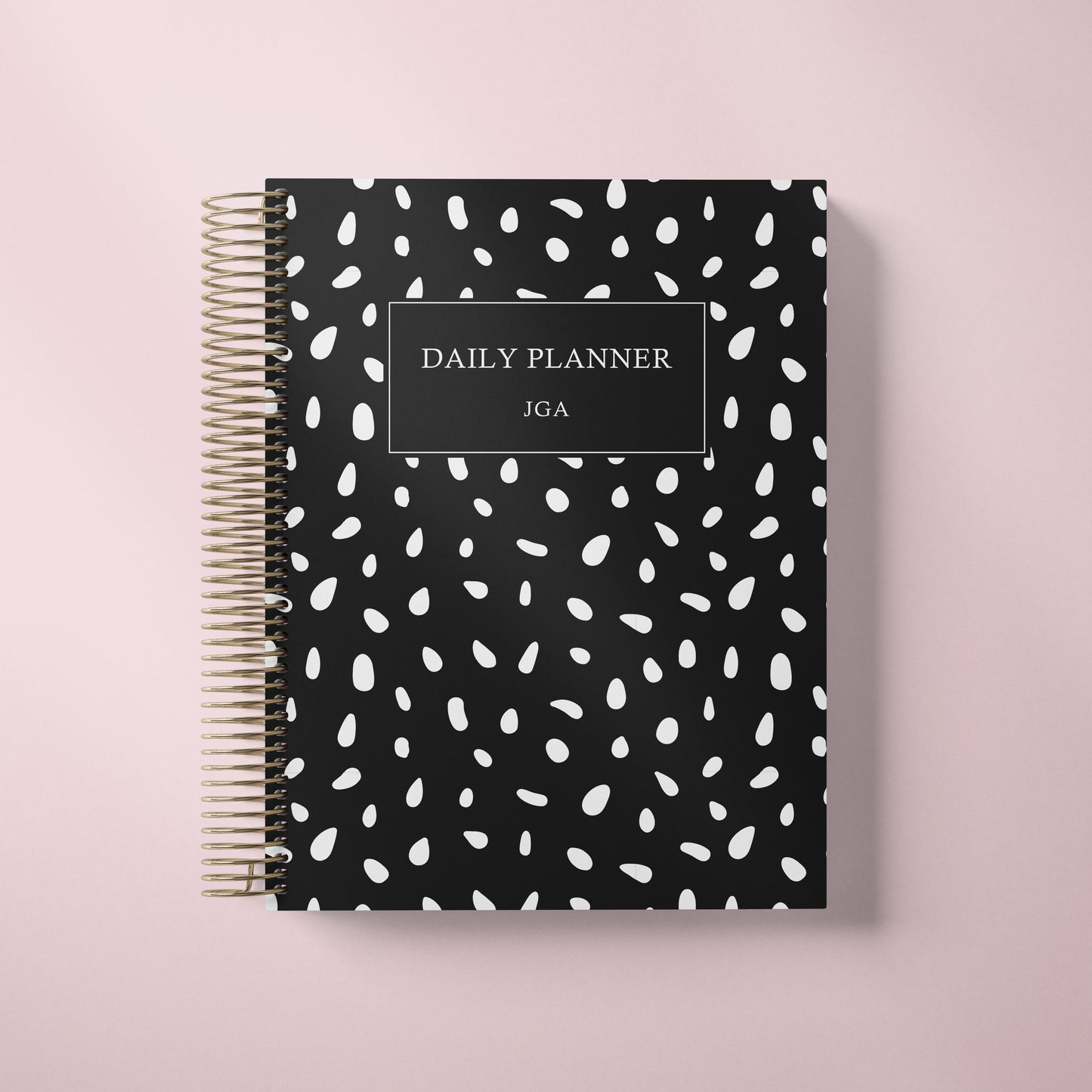 DAILY PLANNER * BLACK DROPS * UNDATED AGENDA | PLANNER DIÁRIO PERPÉTUO