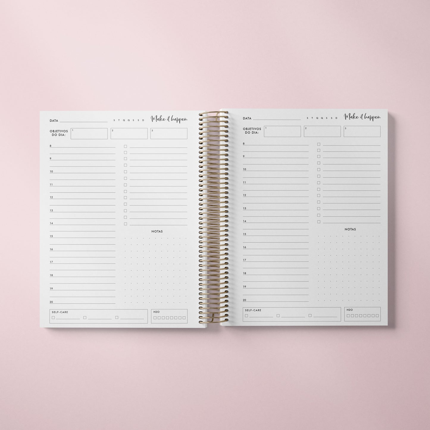 DAILY PLANNER * STRIPES * UNDATED AGENDA | PLANNER DIÁRIO PERPÉTUO