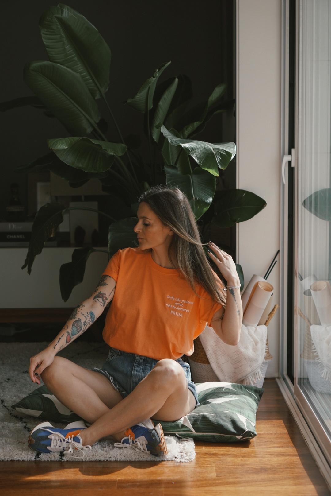 * FRIDA * TEE by Maryzinha - PEACH * PÊSSEGO