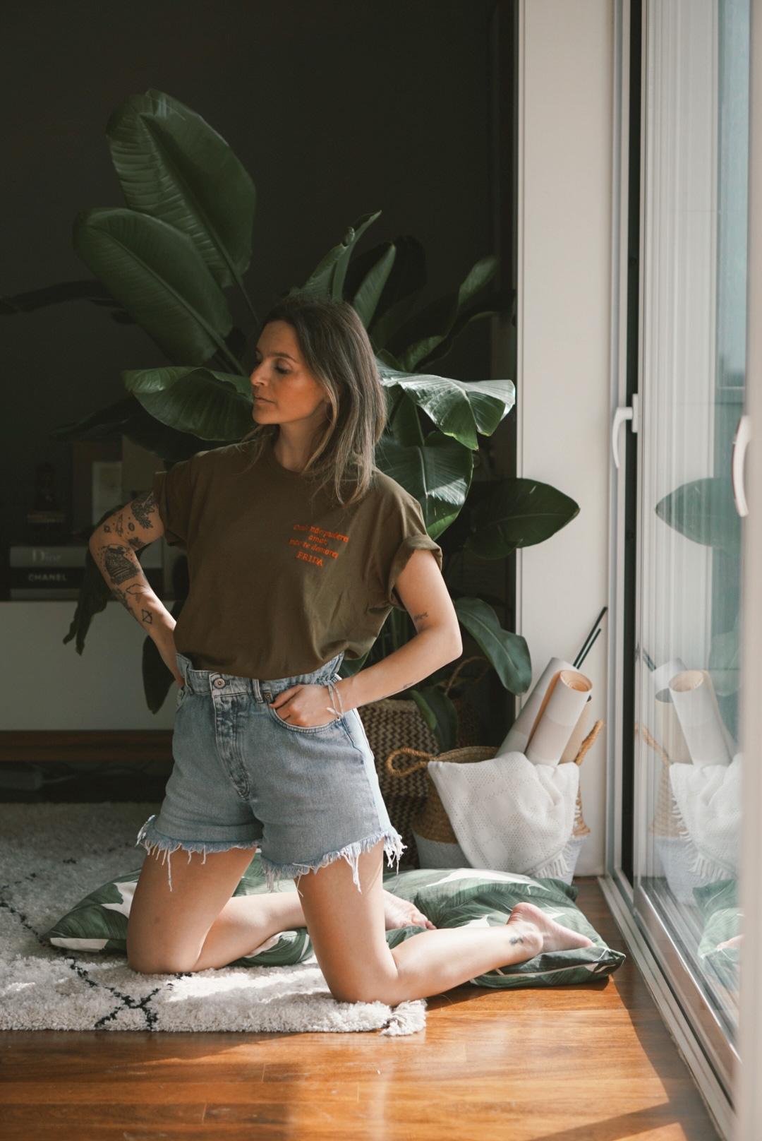 * FRIDA * TEE by Maryzinha - ARMY GREEN * VERDE TROPA