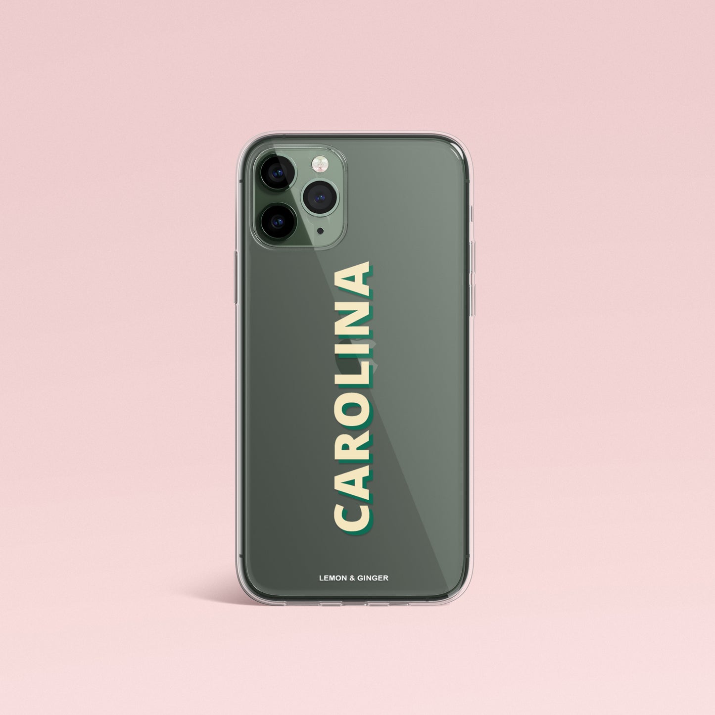 Custom iPhone case * NAME 1 CLEAR *